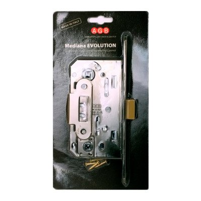 B01102.50.34.567 Защелка врезная WC (матовый хром) MEDIANA EV. (инд.упак+B01000.13)