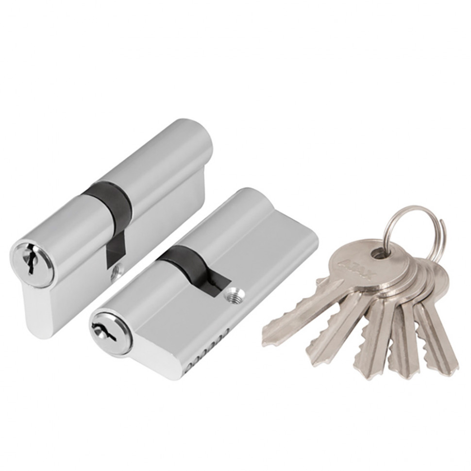 Цилиндровый механизм (AX100/90) AX1000Key90 (40+10+40) CP хром 