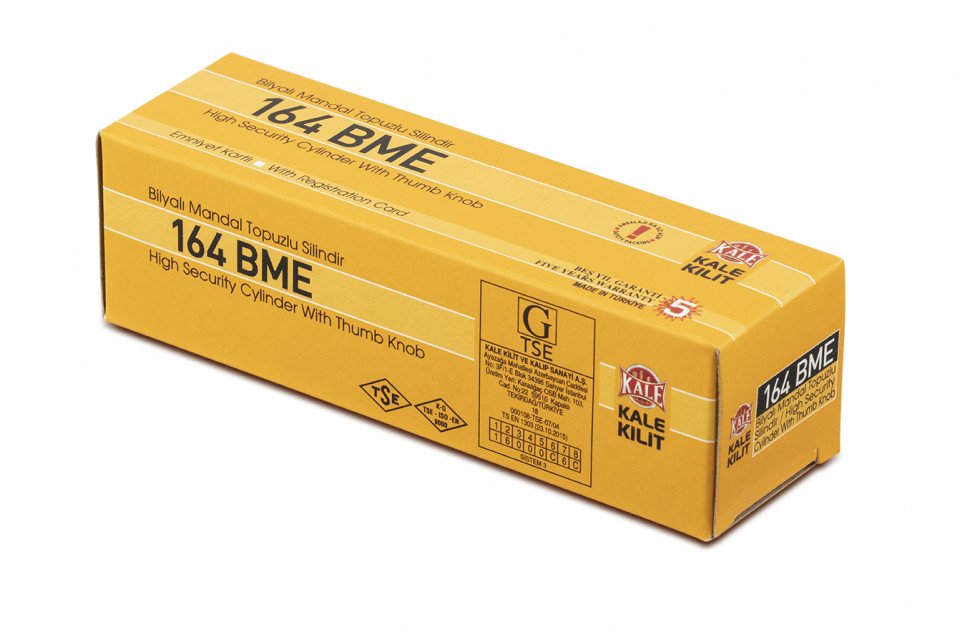 Цилиндровый механизм с вертушкой 164 BM/80 (35+10+35) mm латунь 5 кл.