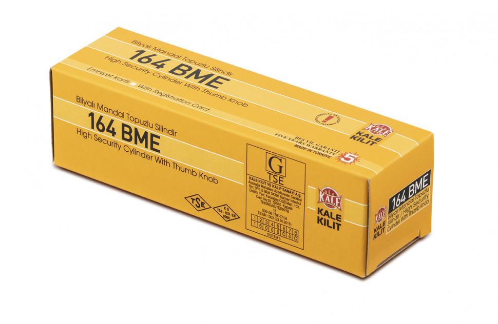 Цилиндровый механизм с вертушкой 164 BM/100 (45+10+45) mm никель 5 кл.