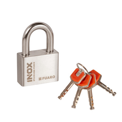 Замок навесной PL-INOX FORCE IF-60 4 key (дисковый ключ)