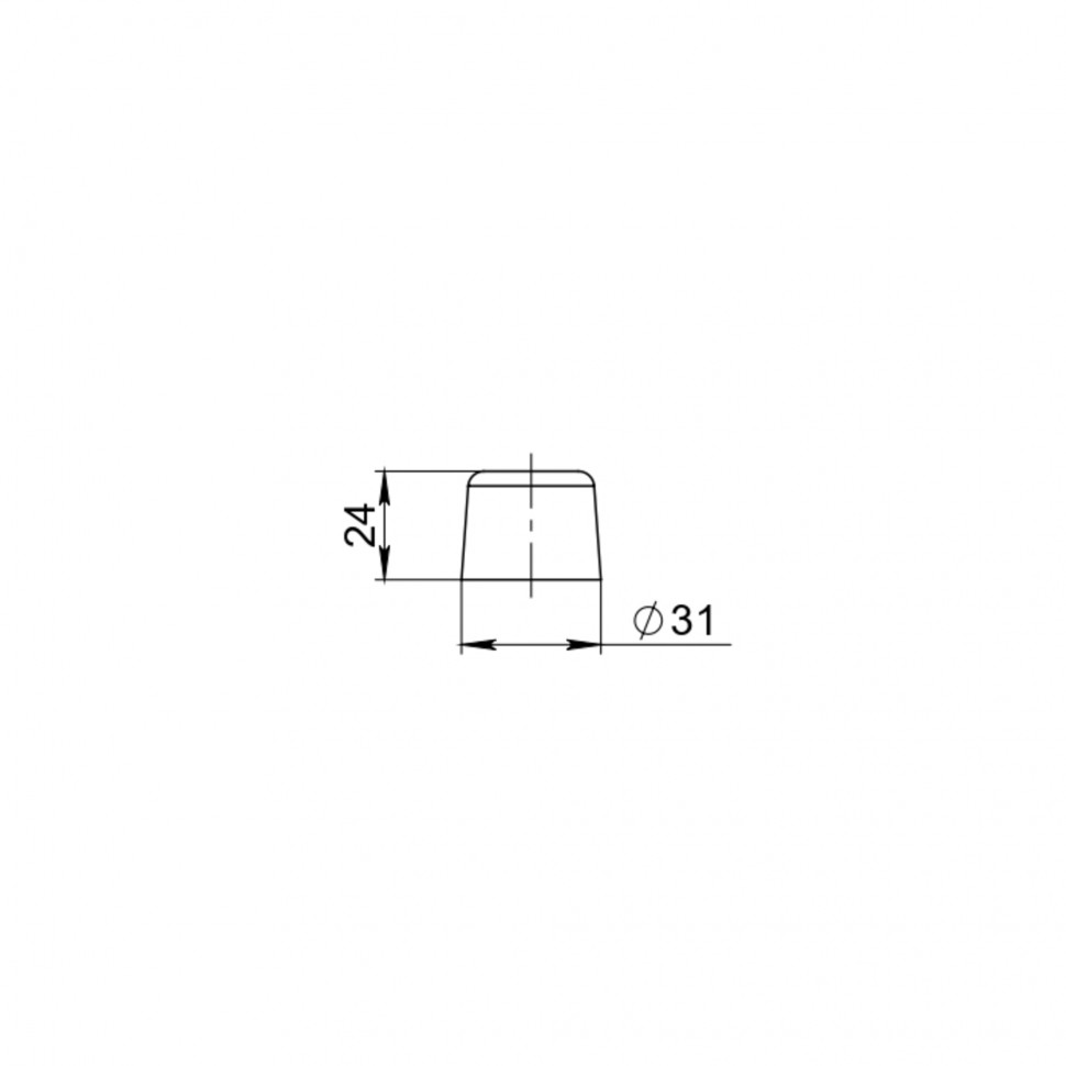 Упор дверной DSF-30/25 WH белый