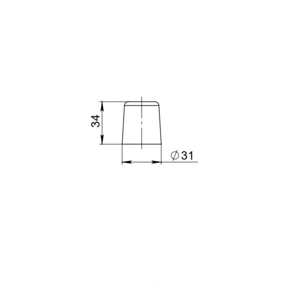 Упор дверной DSF-31/35  WH белый