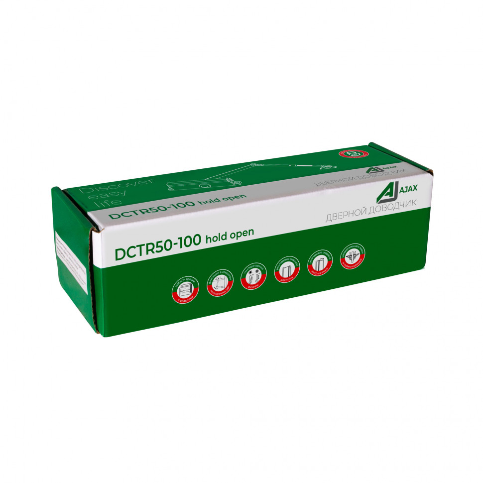 Доводчик дверной DCTR50-100 (TDR-100) 50-100кг BR коричневый
