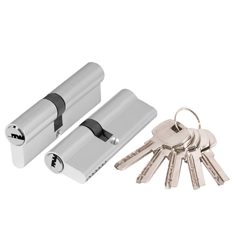 Цилиндровый механизм (AX200/100) AX2000Key100 mm (45+10+45) CP хром 5 кл.