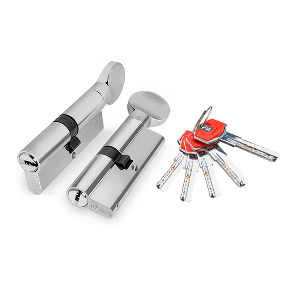 Цилиндровый механизм (D-PRO502/110) D-PRO5002Knob110(55+10+45) CP хром 5Key