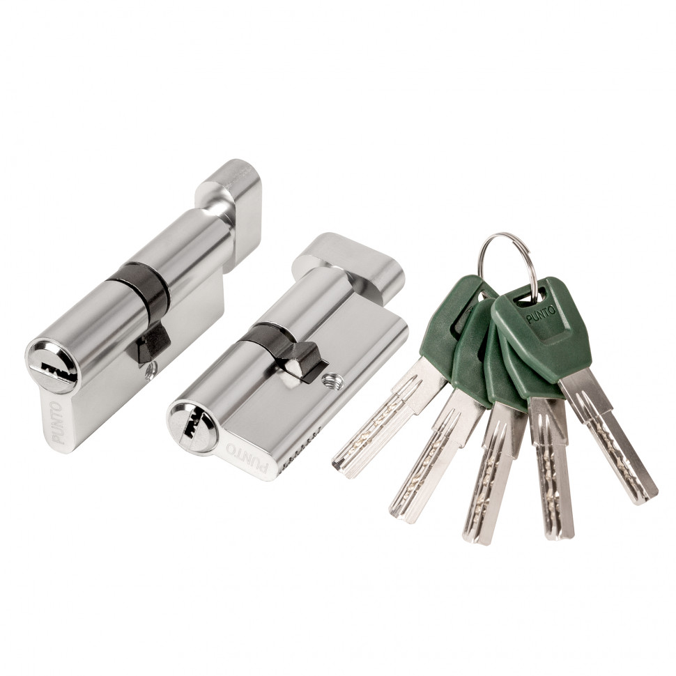 Цилиндровый механизм (A202/110) A2002Knob110(55+10+45) с вертушкой SN никель 
