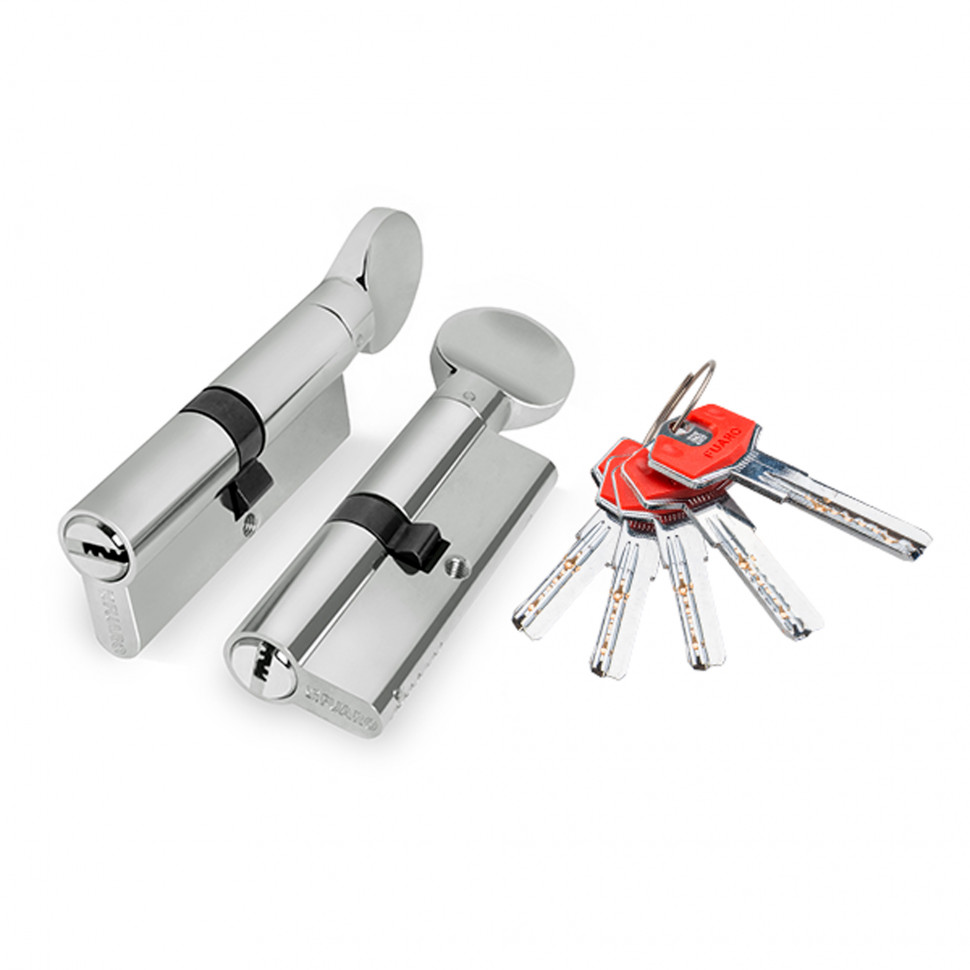 Цилиндровый механизм (D-PRO502/80) D-PRO5002Knob80(40+10+30) CP хром 5Key