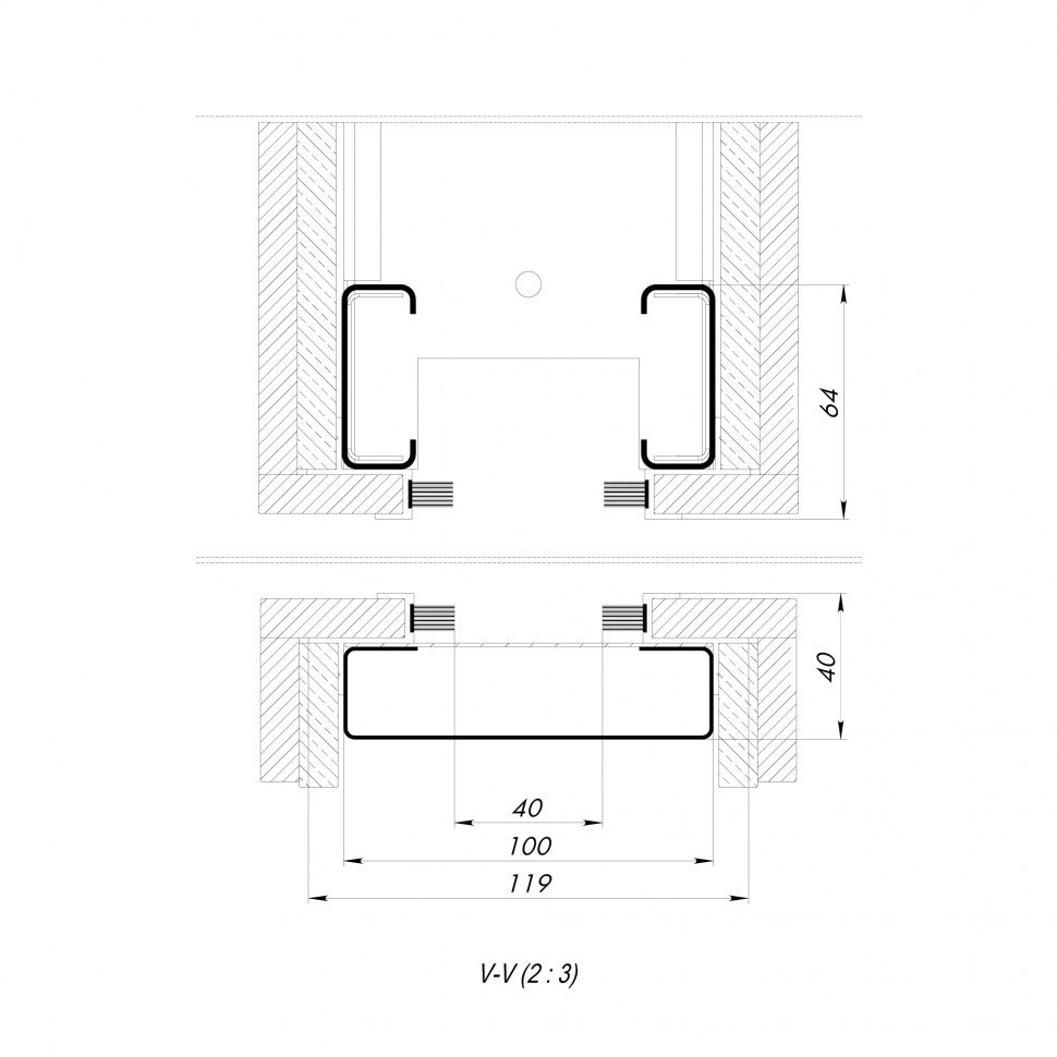 Комплект для обрамления пенала SLD.Comfort-PENAL frame 900/2300 WH