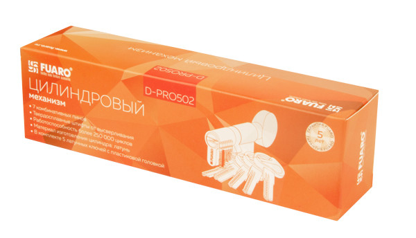 Цилиндровый механизм (D-PRO502/70) D-PRO5002Knob70(30+10+30) PB латунь 5Key