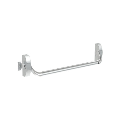 Ручка-штанга нажимная AP.1900B push-bar накладная для одно/двуствор. проф. дверей SL серебро