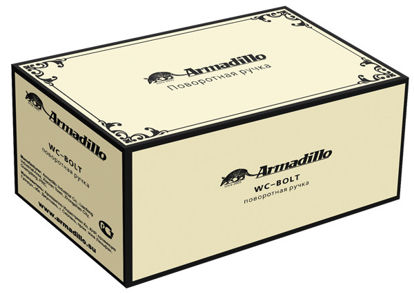 Ручка поворотная BK6.R.CL55 (BK6/CL) BB-17 коричневая бронза