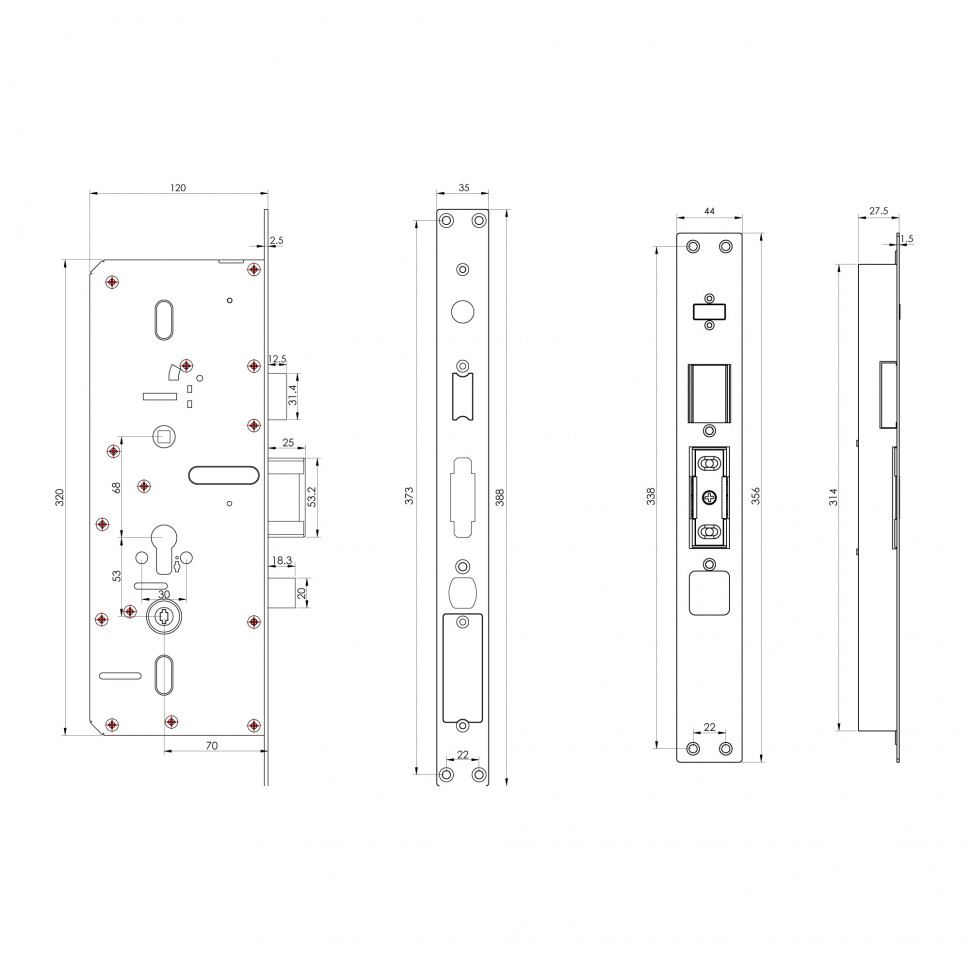 Электронный замок Sanyo D700 Usmart Go DM70 с WiFi, ручка скоба 1800 мм, черный 