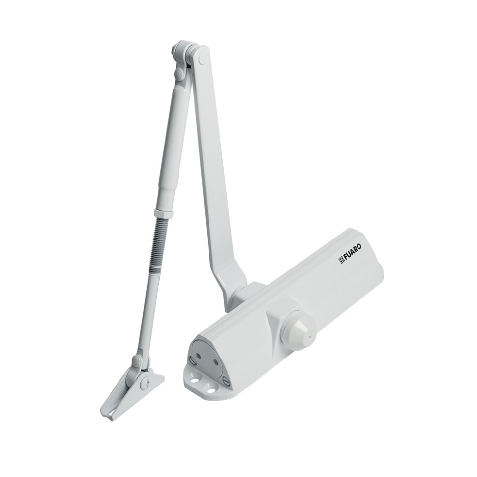 Доводчик дверной DC20-4/TS-68 Hold Open WH до 85 кг (белый)