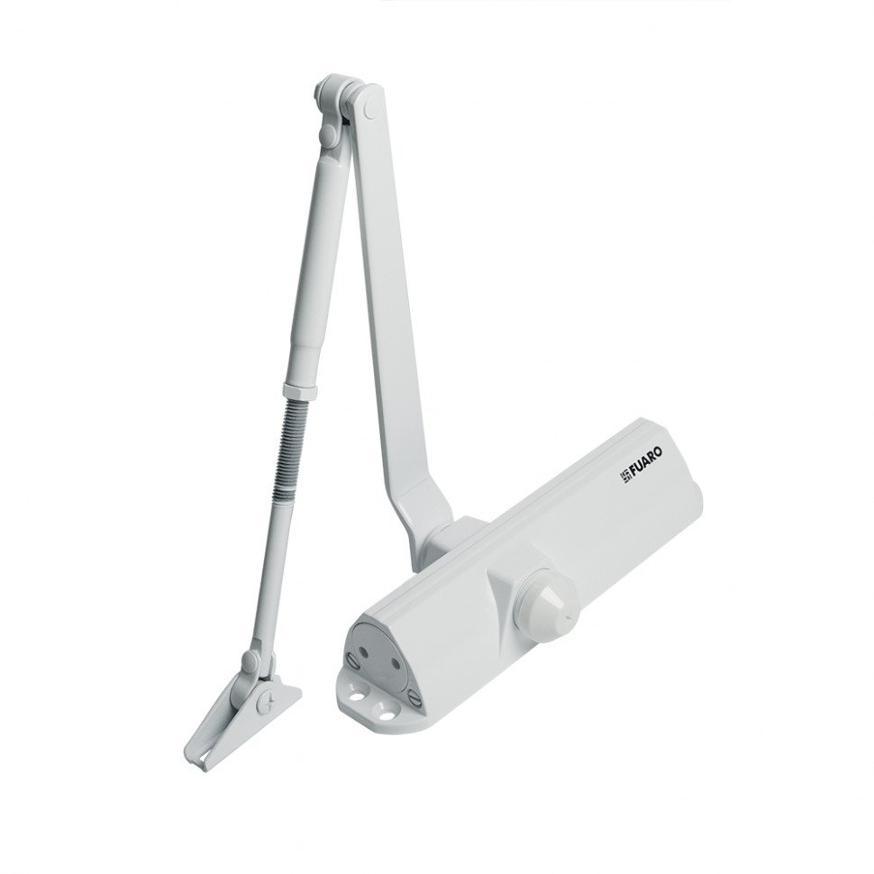 Доводчик дверной DC20-4/TS-68 Hold Open WH до 85 кг (белый)