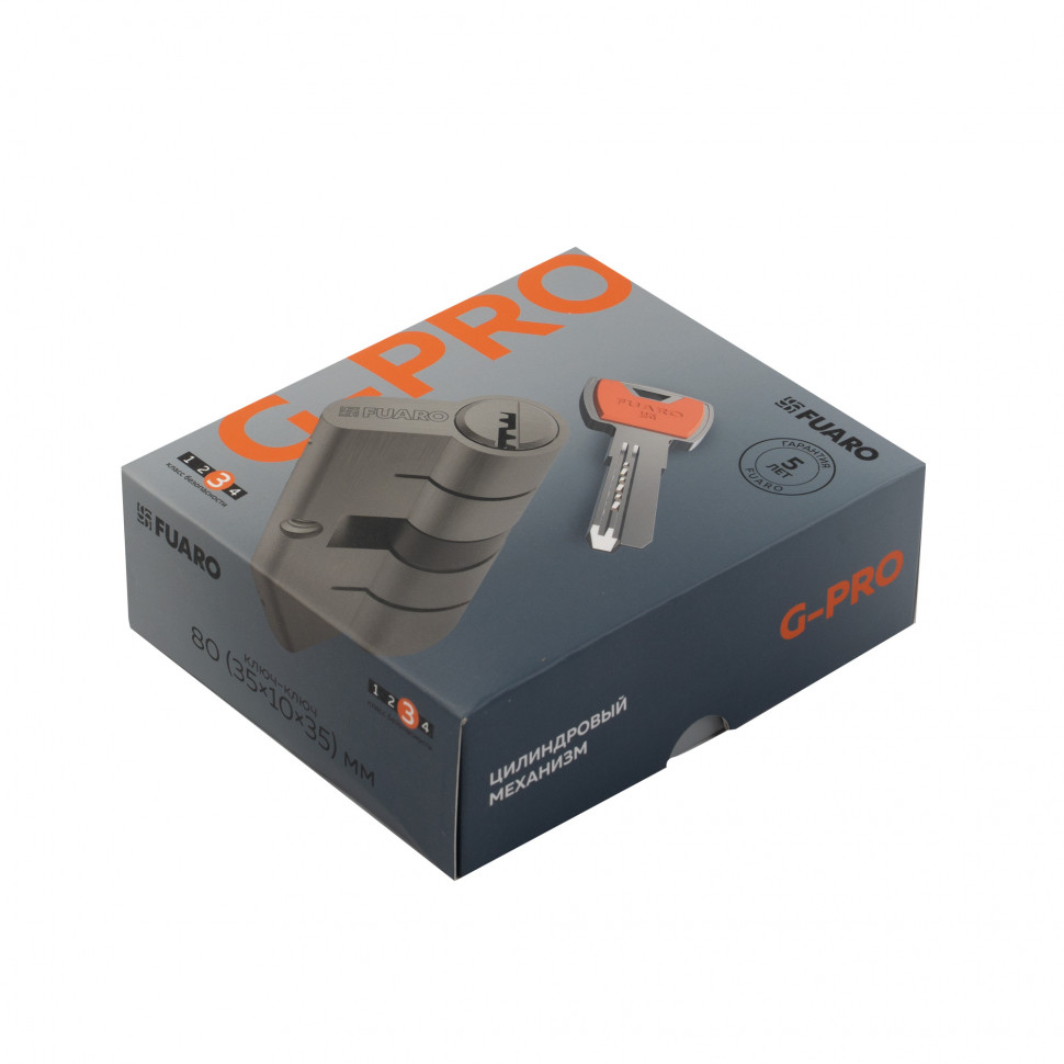 Цилиндровый механизм 3 класса безопасности G-PRO5000 Key 80 (35+10+35) SSC 5Key