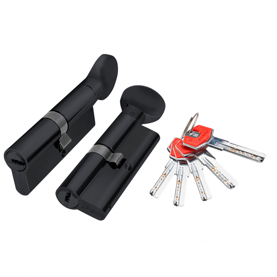 Цилиндровый механизм (D-PRO502/70) D-PRO5002Knob70(30+10+30) BL черный 5Key