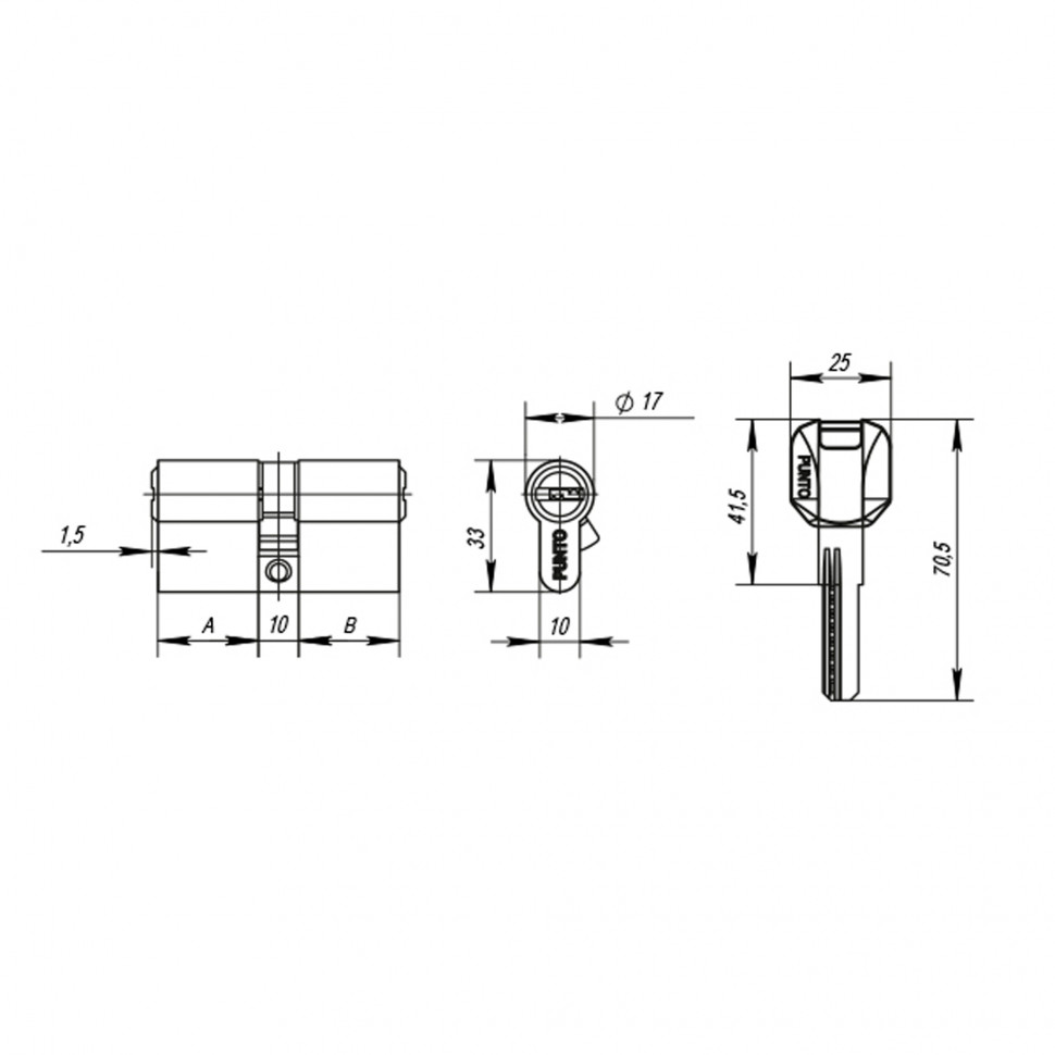 Цилиндровый механизм MaxPro7000Key60mm(25+10+25) SN никель 7key  