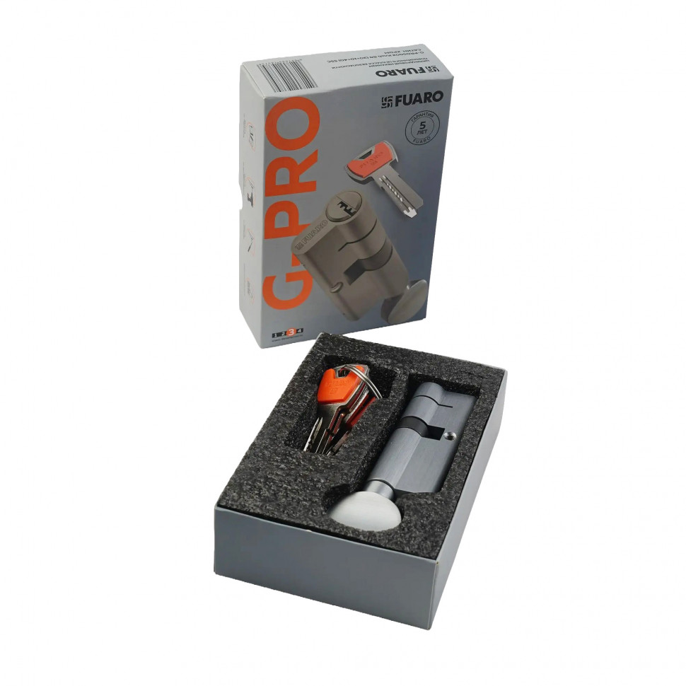 Цилиндровый механизм 3 класса безопасности G-PRO5002 Knob 60 (25+10+25) SSC 5Key