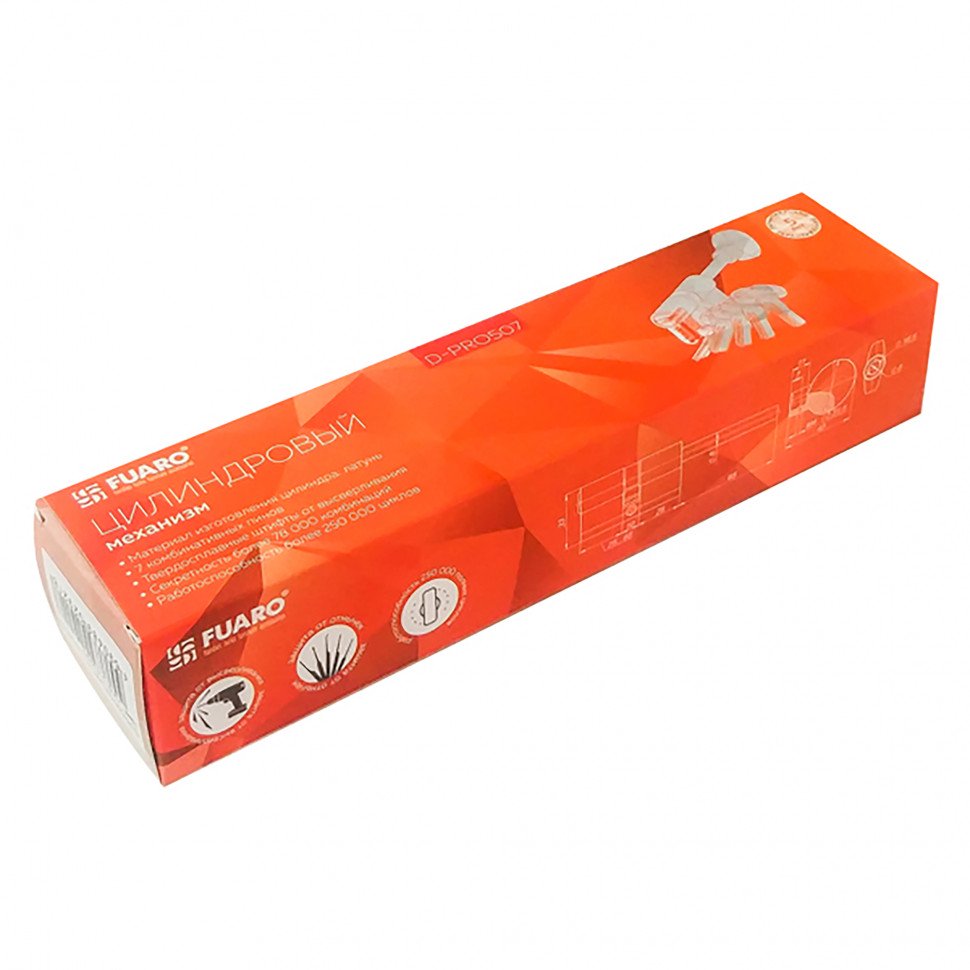 Цилиндровый механизм  D-PRO5007 Tang 85 w/k (50+10+25) CP хром 5Key  без верт.