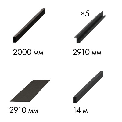 Комплект для обрамления пенала SLD.Comfort-PENAL frame 900/2900 BL