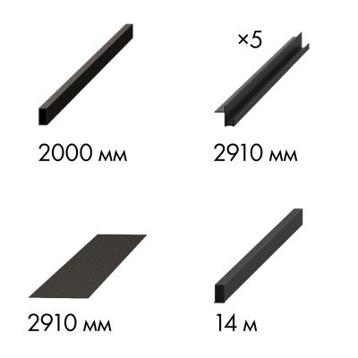 Комплект для обрамления пенала SLD.Comfort-PENAL frame 900/2900 BL
