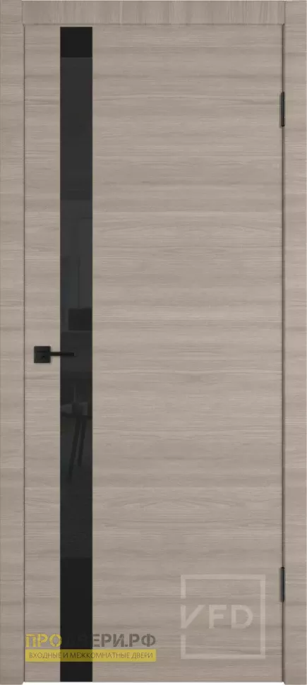 Дверь Solo Red Oak Стекло черное экошпон Solo ВФД