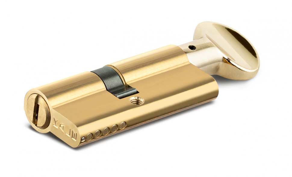 Цилиндровый механизм с вертушкой 164 BM/90 (40+10+40) mm латунь 5 кл.