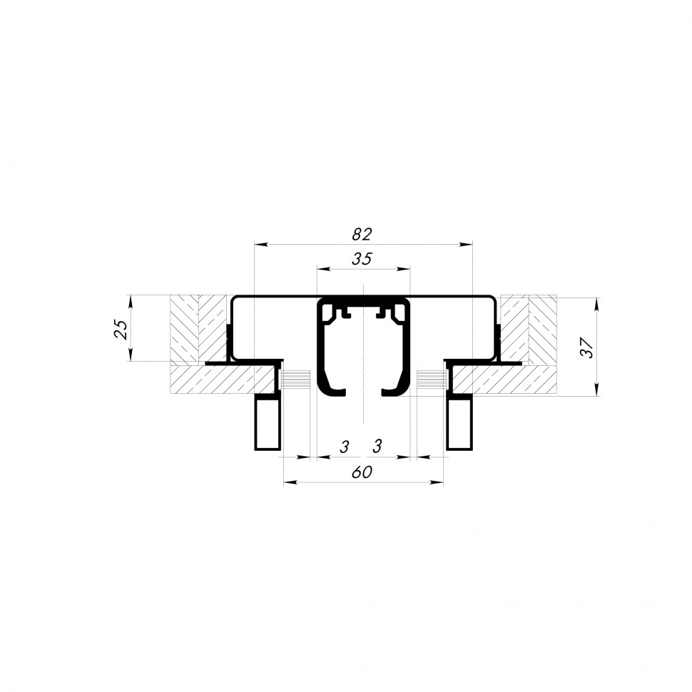 Комплект для обрамления пенала SLD.Comfort-PENAL frame 900/2300 AL