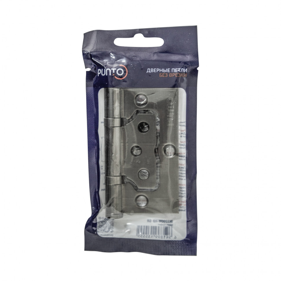 Петля универсальная без врезки IN3200W-HD GR (200-2B/HD 75x2,5) графит