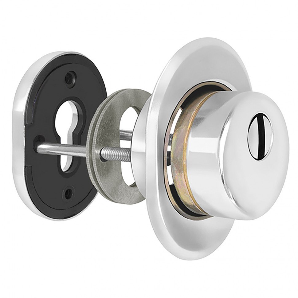 Броненакладка DEF.CRE/OV-set.9726 (DEF 9726) M6x90 врезная с чашкой CP-8 хром