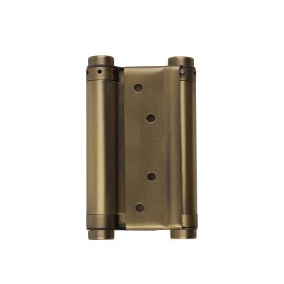 Пружинная двусторонняя (барная) петля DSH5 (125х86х1,5) INOX 201 AB бронза (блистер)