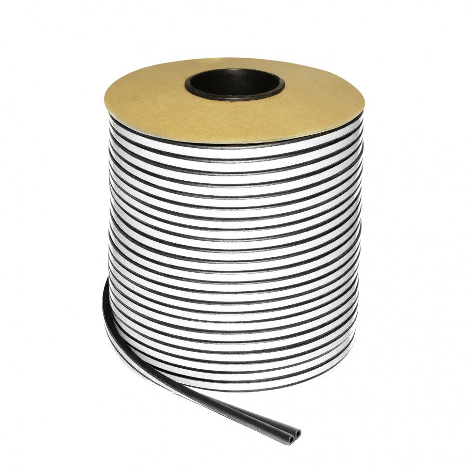 Уплотнитель самоклеящийся ADH/P-9x5,5mm BLACK черный 100m