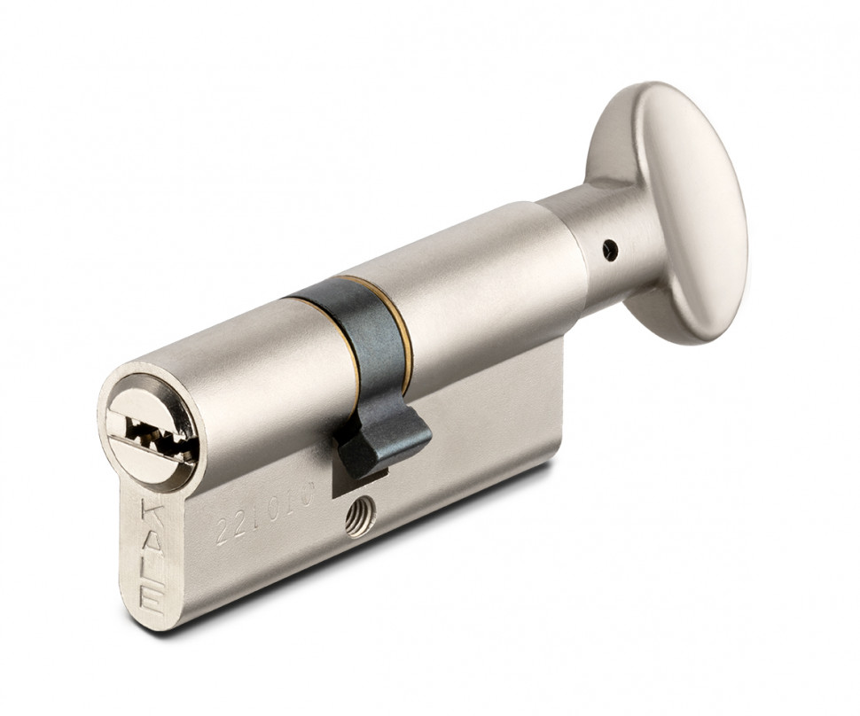 Цилиндровый механизм с вертушкой 164 SM/90 (40+10+40) mm никель 5 кл.
