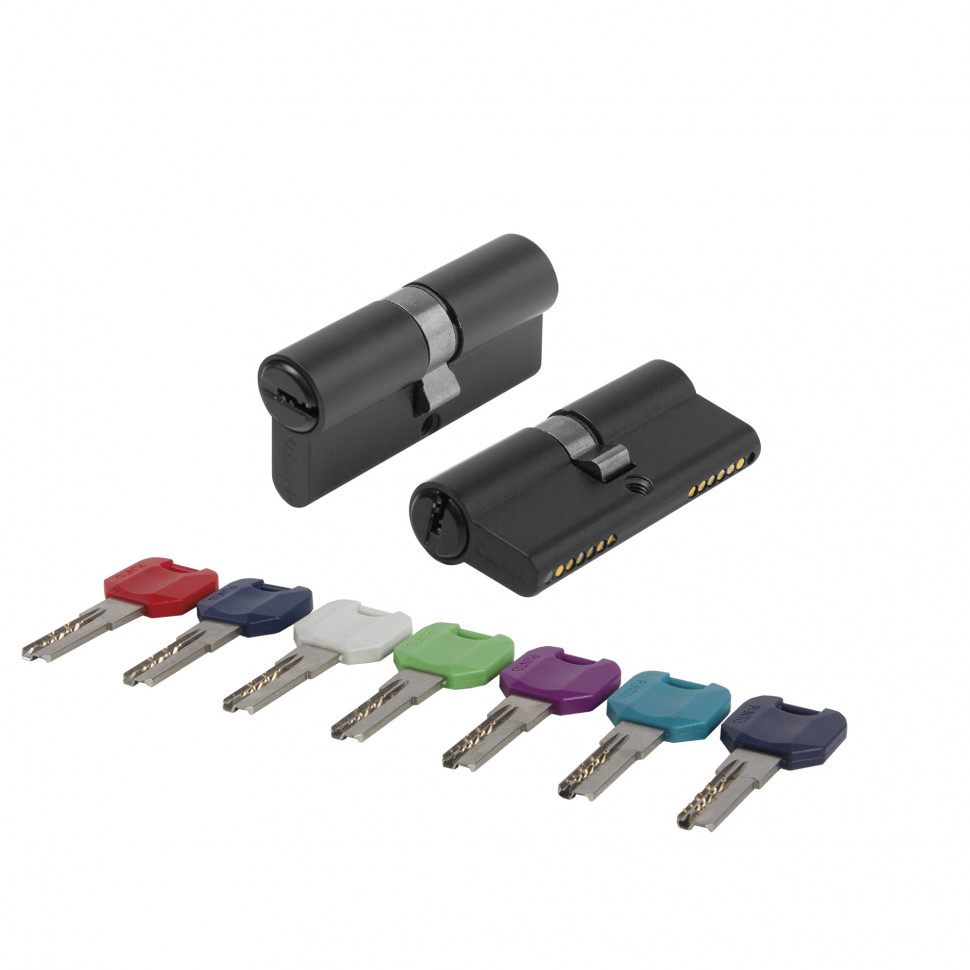Цилиндровый механизм MaxPro7000Key70mm(30+10+30) BL черный 7key 