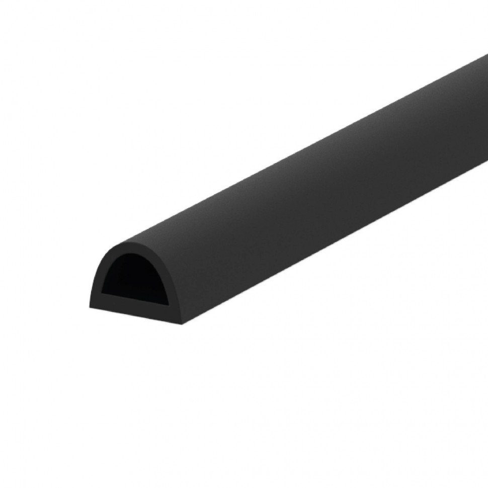 Уплотнитель самоклеящийся ADH/D-21x15mm, BLACK черный 50m