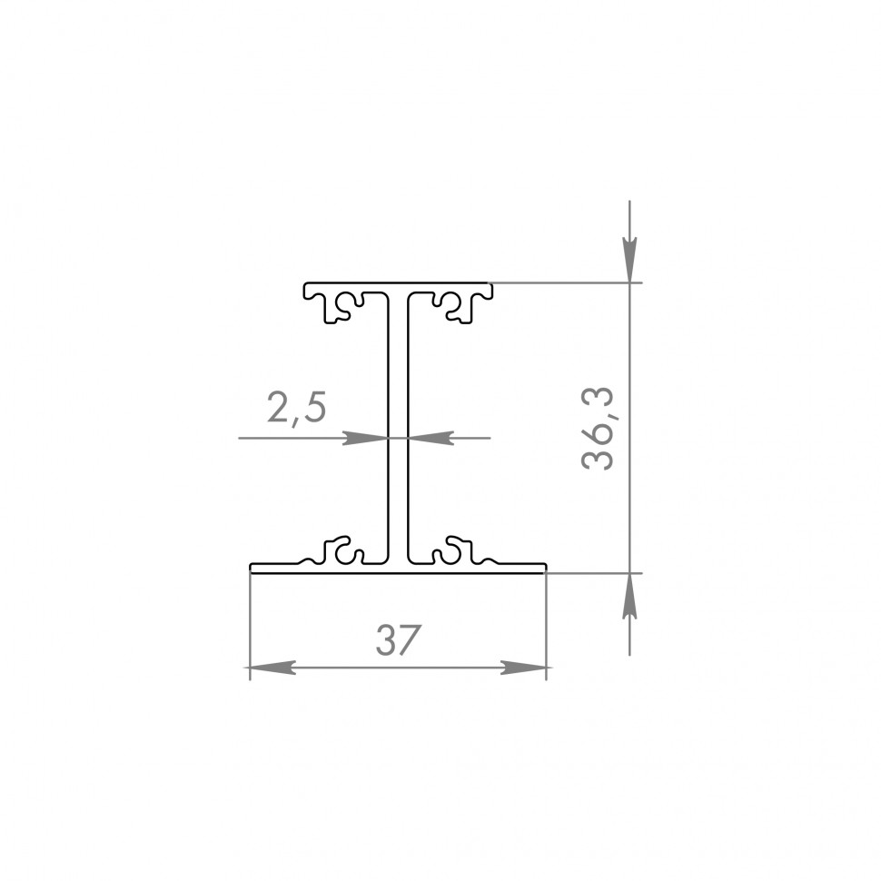 Соединительный профиль SLD.Comfort-PRO/3000 connector BL черный