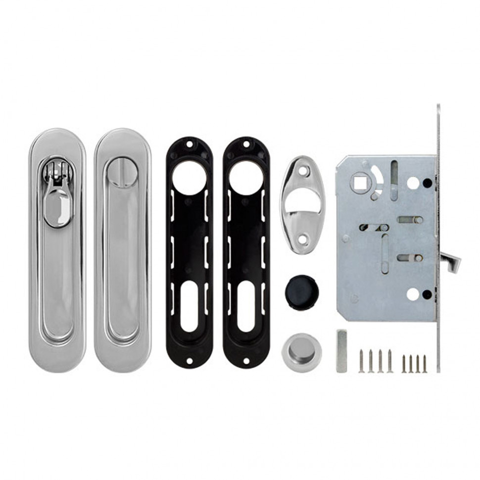 Набор для раздвижных дверей SH.LD152.KIT011-BK (SH011-BK) СP-8 хром